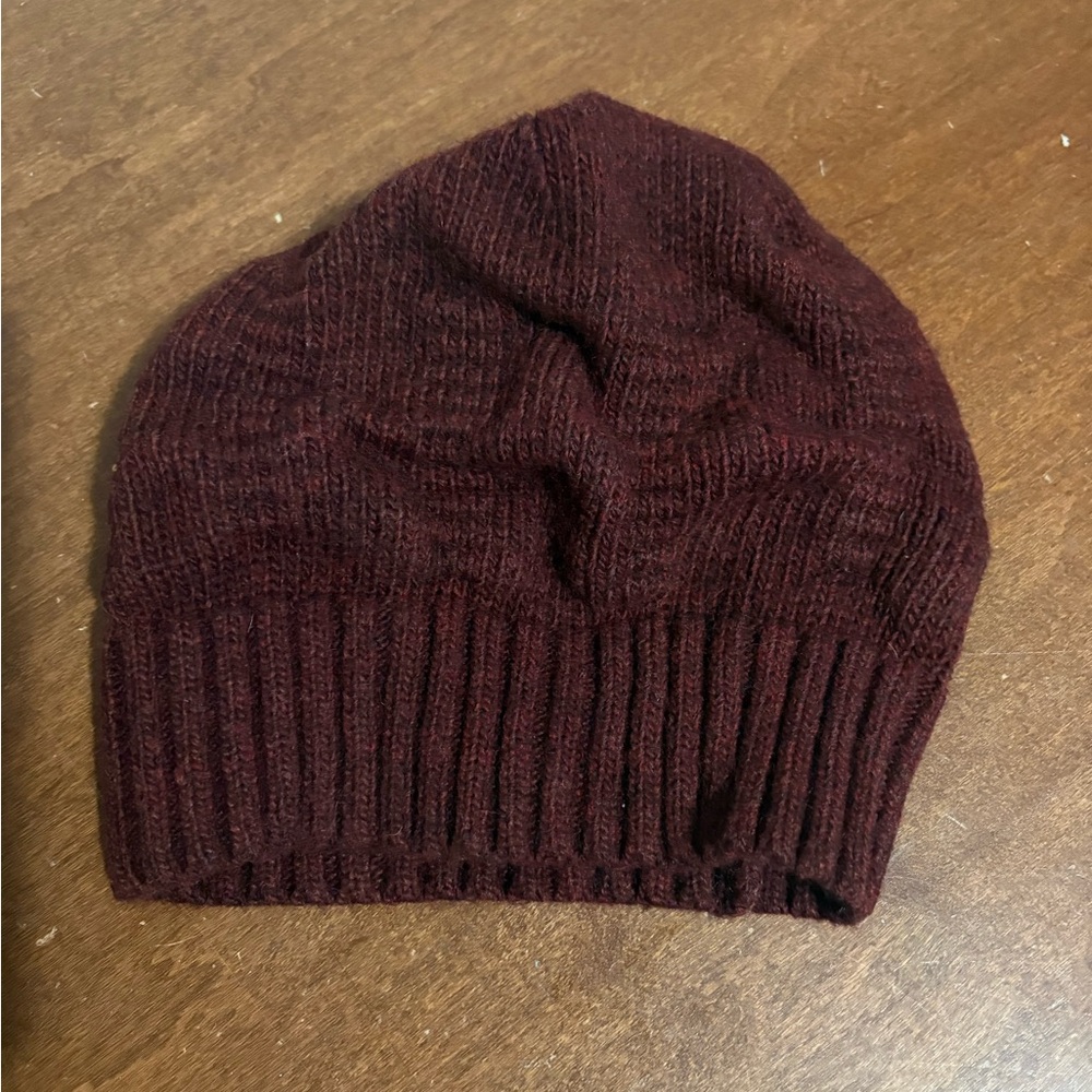 Cozy Burgundy Knit Beanie